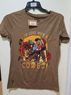 Rodeo Quincy Good Timing Cowboy 'In Love With A Cowboy' Tee